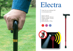 ELECTRA - Canne de marche fixe avec éclairage et avertissement sonore 🪪
