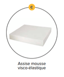 OPTION - Assise en mousse SELECTIS (fauteuil coquille EHPAD)