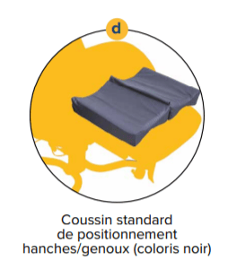 OPTION - Coussin de positionnement hanches/genoux SELECTIS (fauteuil coquille EHPAD)