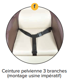 OPTION - Ceinture pelvienne pour SELECTIS (fauteuil coquille EHPAD)