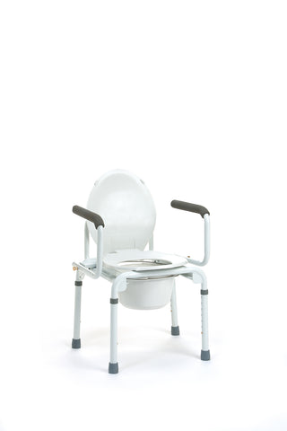 STACY - Chaise percée avec cadre et surélévateur de toilettes 🪪