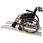 ERGO - Paire de rampes d'accès PMR télescopiques, adaptées à tous les fauteuils