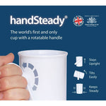 HANDSTEADY - Tasse anti-renversement, idéale pour les personnes ayant de l'arthrose au poignet