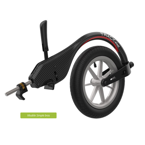 TRACK WHEEL - Cinquième roue pour transformer votre fauteuil roulant en tricycle
