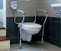 LIDDY - Cadre de toilettes confortable, réglable en hauteur